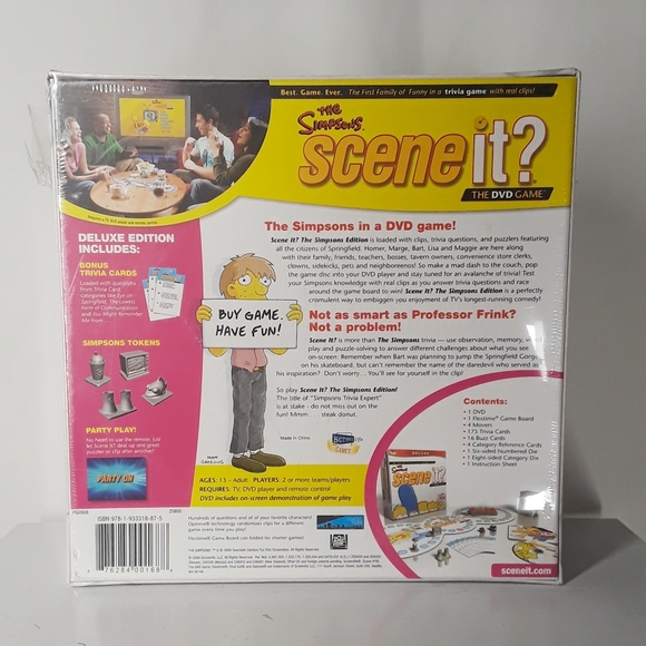 THE SIMPSONS Scene It DVD Party Trivia Board Cartoon TV Show Game NWT - Picture 3 of 11
